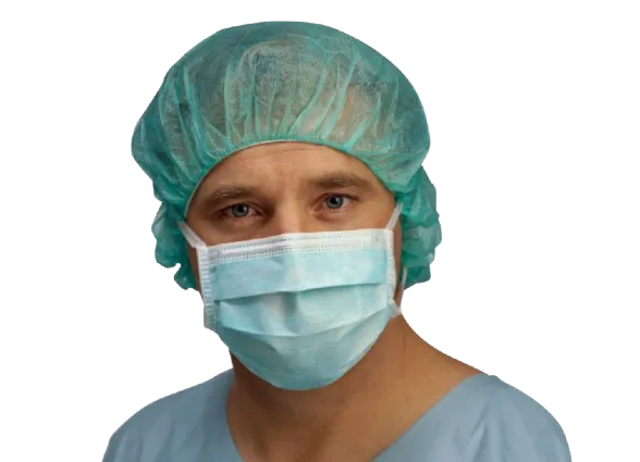 [42280] Face Mask Tie Band, Type II, Blue, Non-sterile