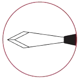 [MSL22] Keratome Slit Knife 2.2mm - Angled