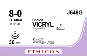 VCL CT BRD VIO 12IN 8-0 D/A TG140-8