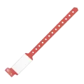 [5020-16] Patient Identity Bracelets Latex Free - Red