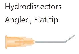 [77010] Hydrodissection 25G, Angled, 8mm Flat Tip