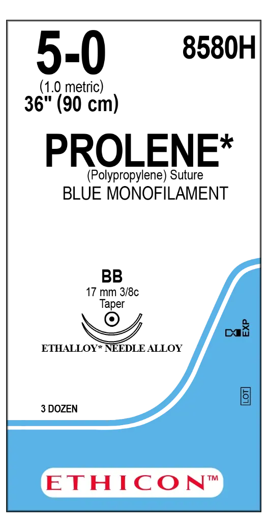 PRLNE BLU 90CM M1 USP5-0 D/A BB
