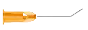25G Anterior chamber cannula. Angled. (Rycroft)