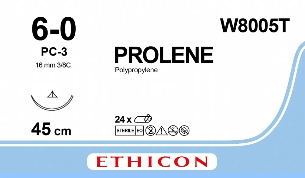 [W8005T] Prolene Blu 6-0 Suture