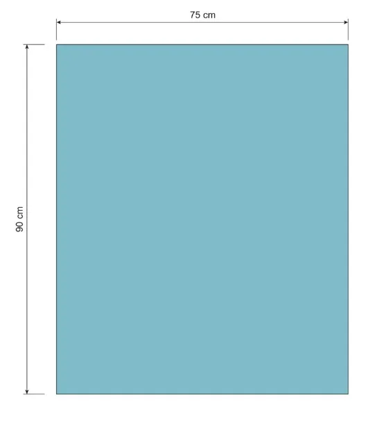 Op-towel, Primary 75 x 90 cm